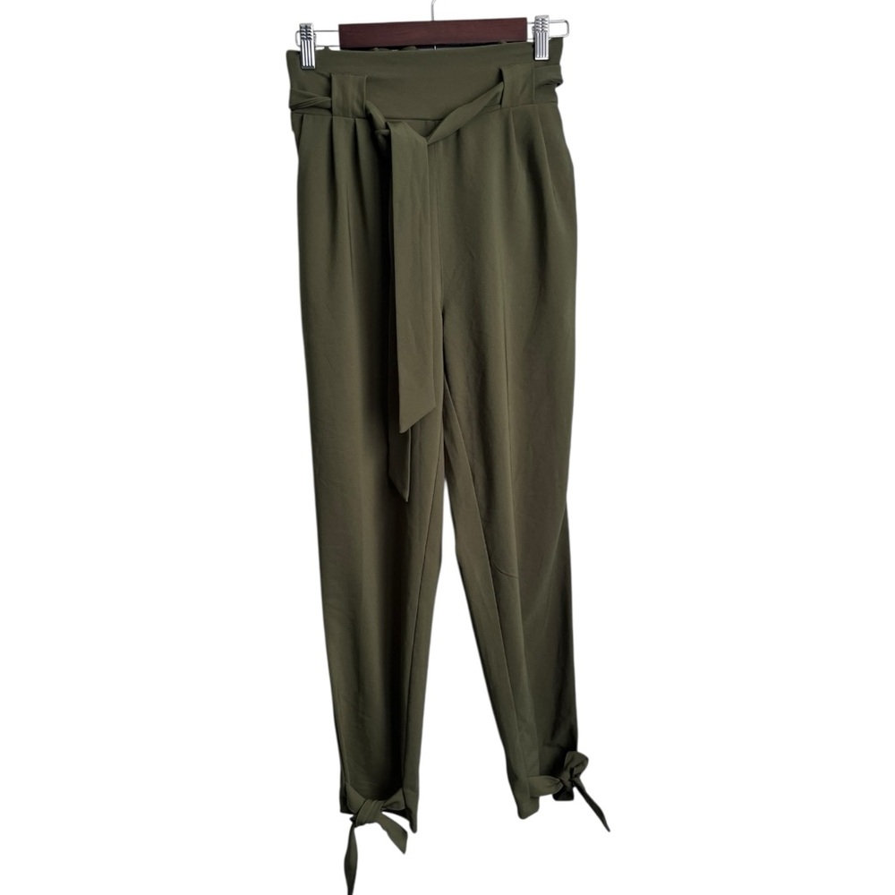 Grace Karin Women’s Olive Green Tie-Waist Pants - Small